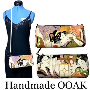 HAND CRAFTED ⭐️HP! OOAK Handmade Asian Theme Crossbody/Clutch/Wristlet